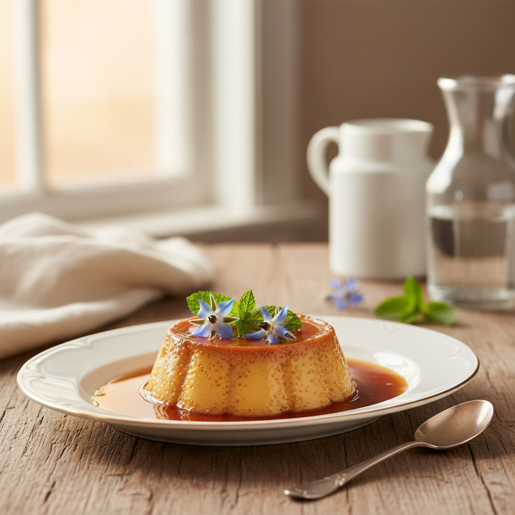 Photo de Recette de la véritable crème caramel de grand-mère