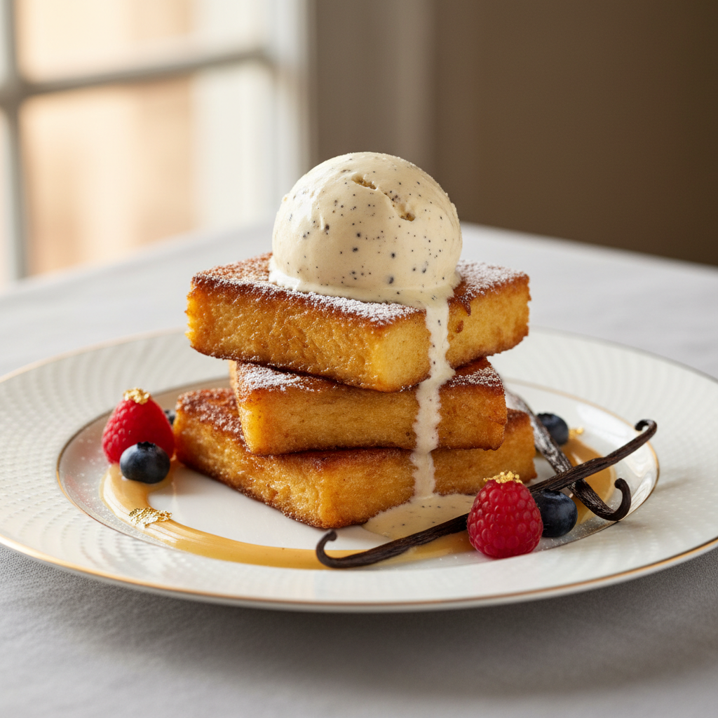 Photo de Recette du pain perdu brioché à la vanille bourbon
