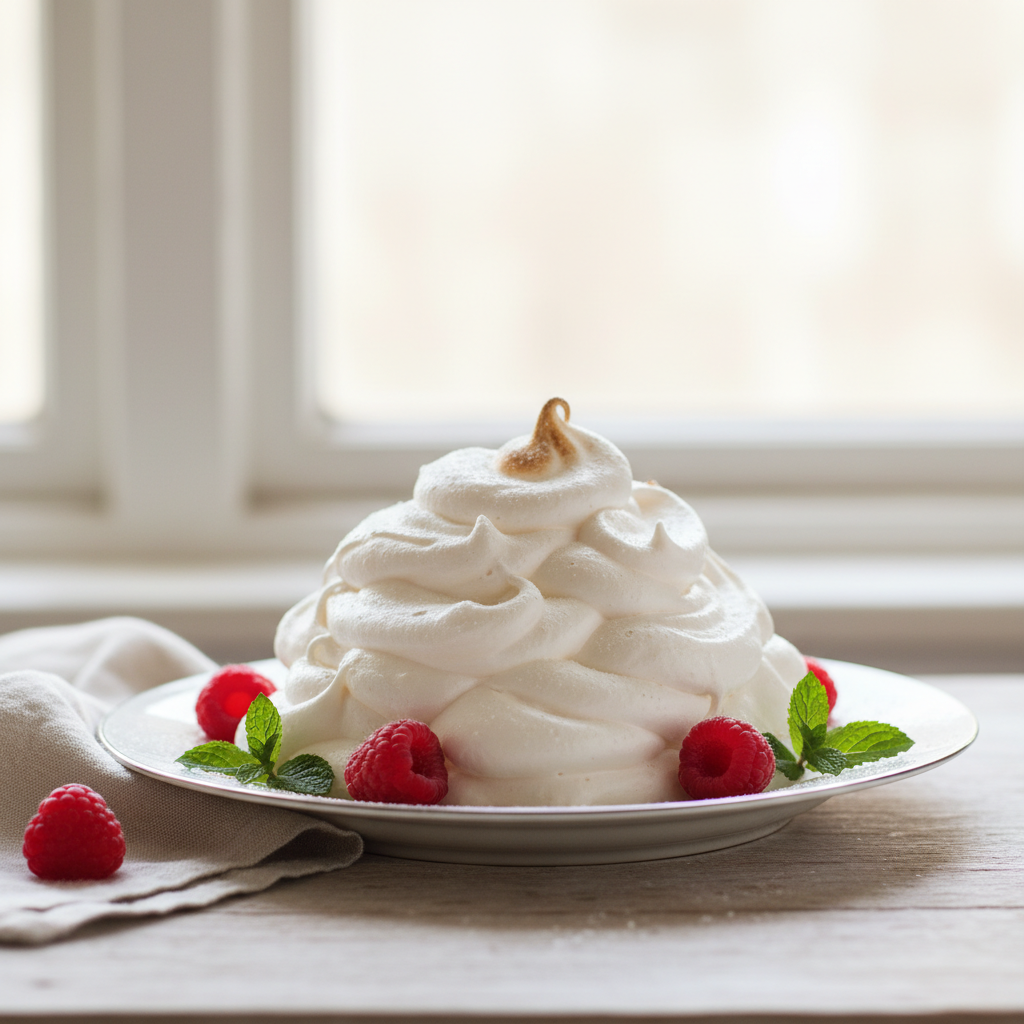 Photo de Recette de la meringue italienne ferme et soyeuse