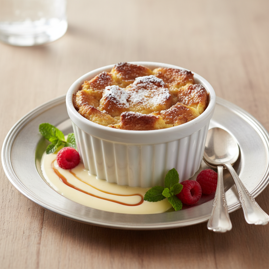 Photo de Recette du pudding maison onctueux au pain rassis