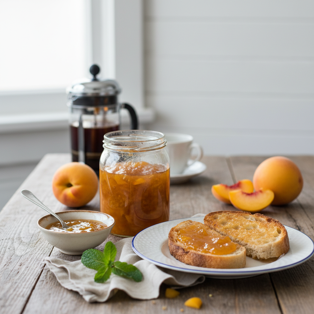 Photo de Recette de confiture de pêches jaunes façon grand-mère