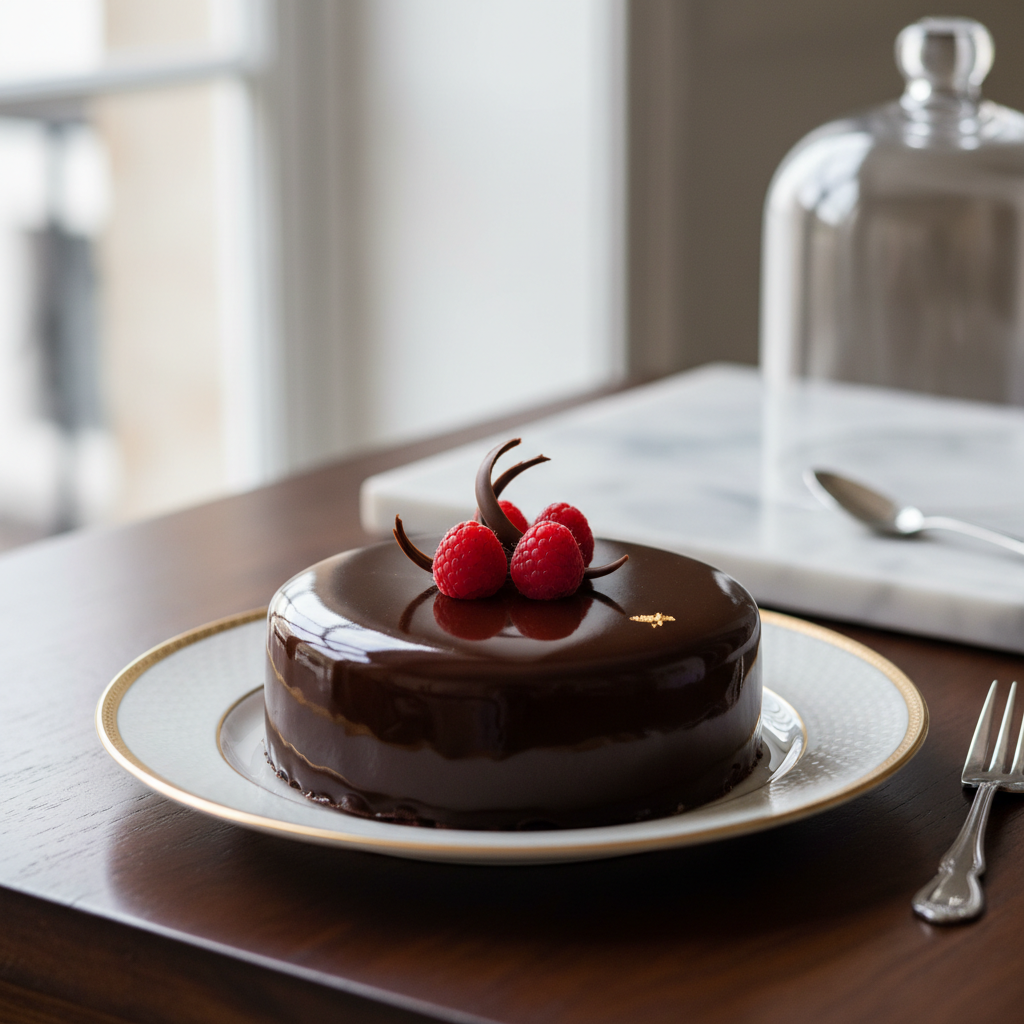 Photo de Recette du glaçage chocolat brillant à la texture parfaite