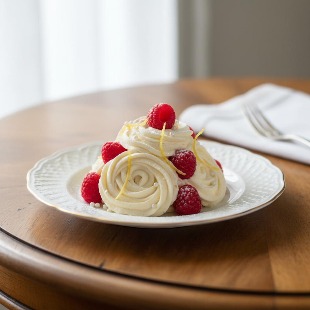 Photo de Recette de la crème au beurre légère à la meringue italienne