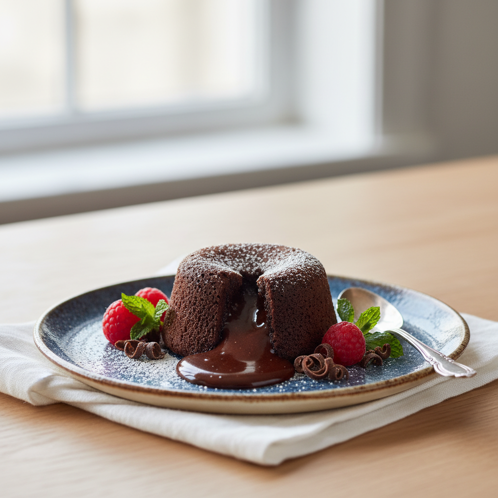 Photo de Recette du coulant au chocolat intense et facile à réussir