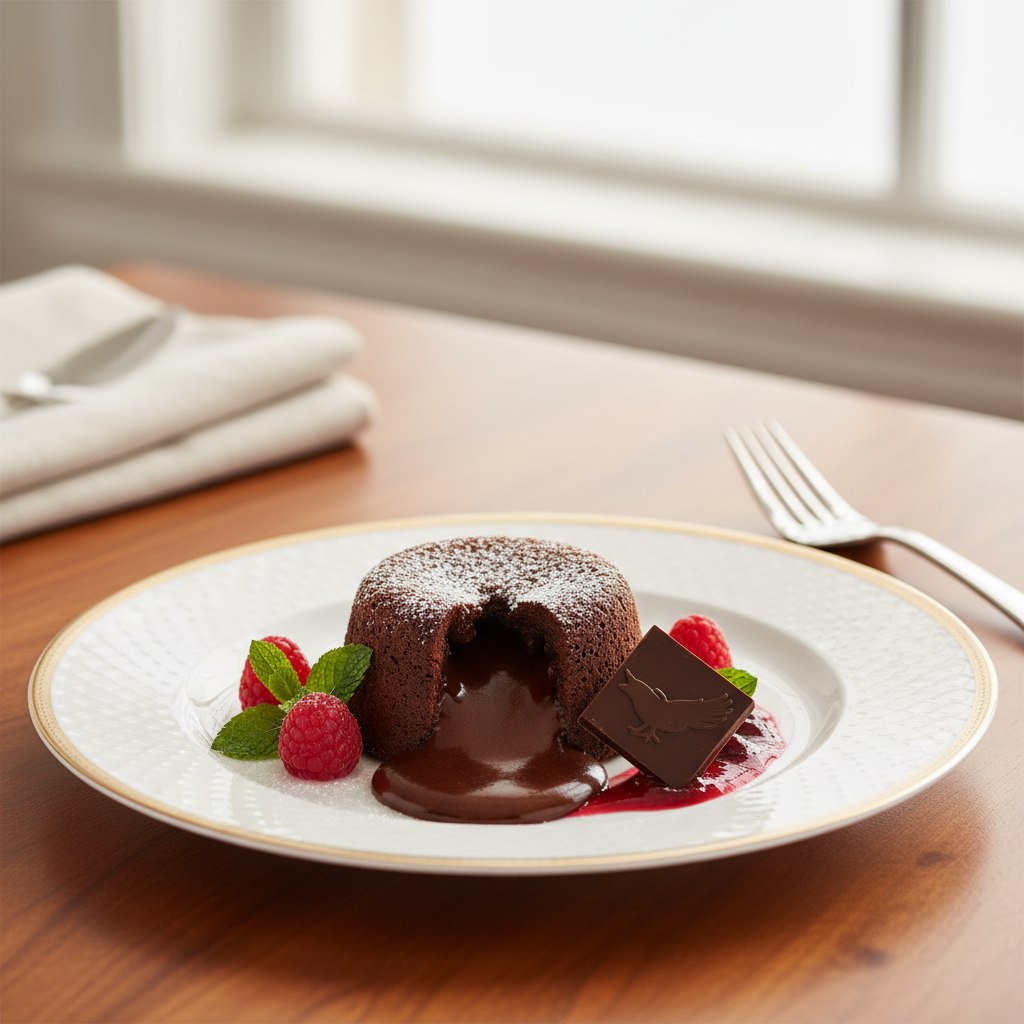 Photo de Recette du véritable fondant au chocolat Nestlé Dessert