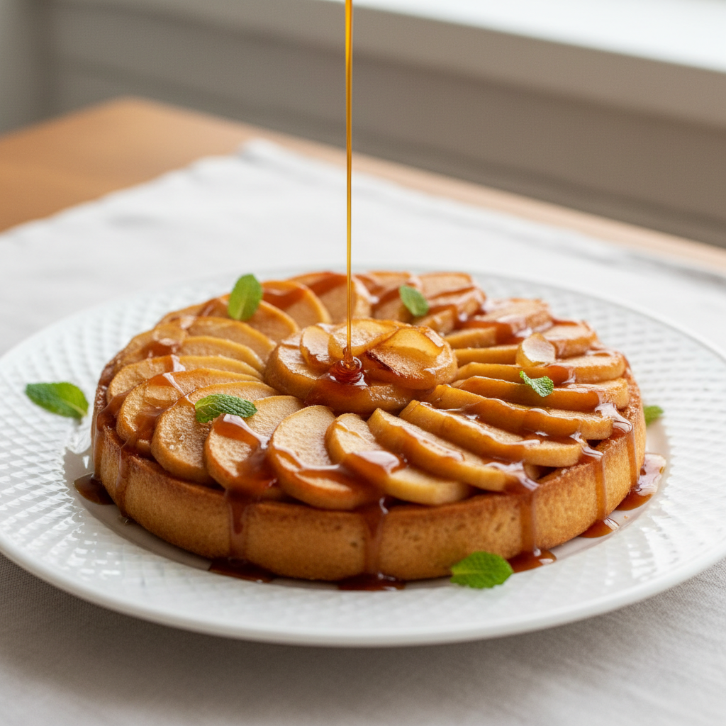 Photo de Recette de tarte tatin aux pommes fondantes et caramel