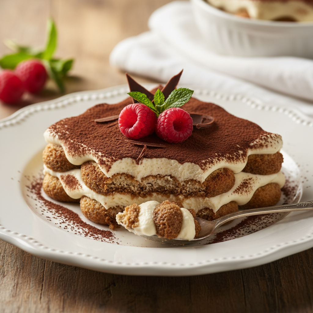 Photo de Recette de tiramisu italien onctueux au mascarpone