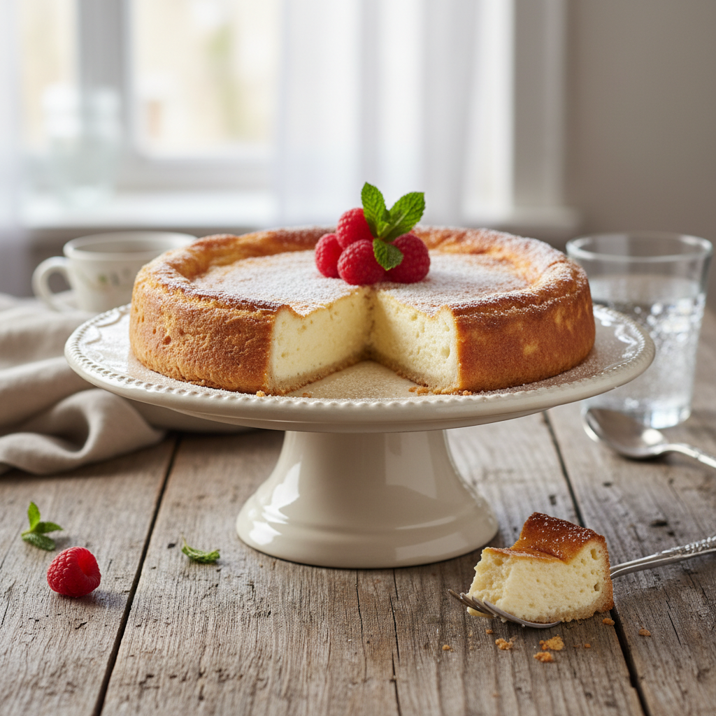Photo de Recette de la tarte au fromage blanc alsacienne aérienne