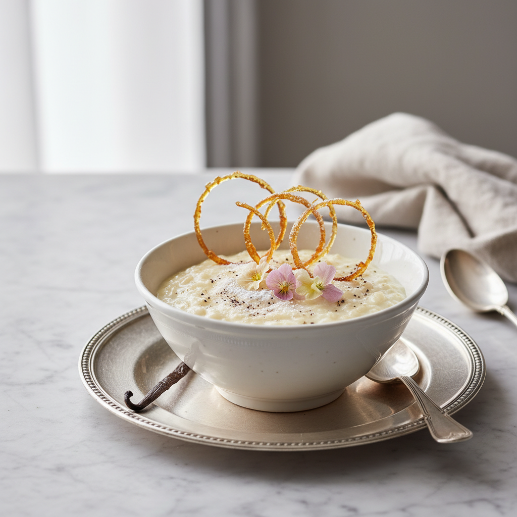 Photo de Recette de riz au lait crémeux à la vanille de Madagascar