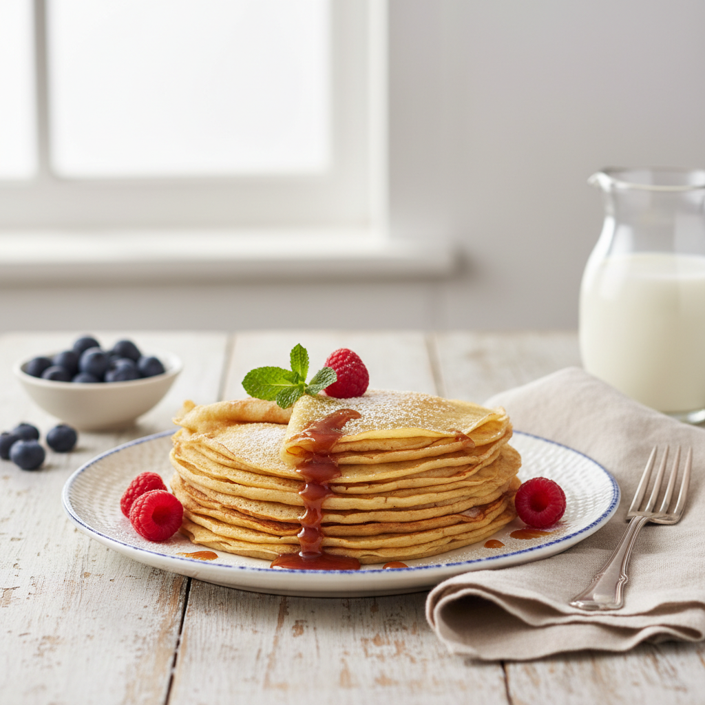 Photo de Recette des crêpes bretonnes authentiques et fines