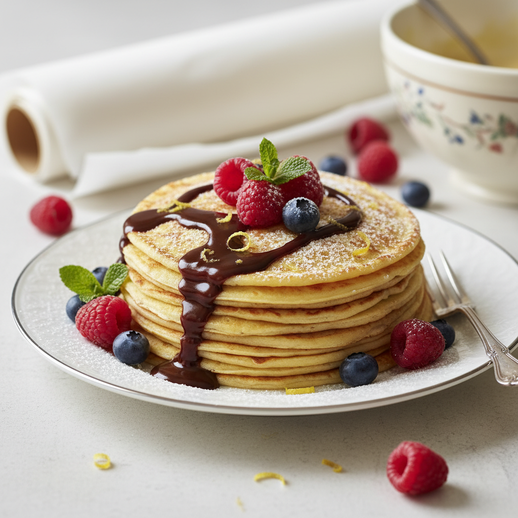 Photo de Recette des crêpes à la française fines et fondantes