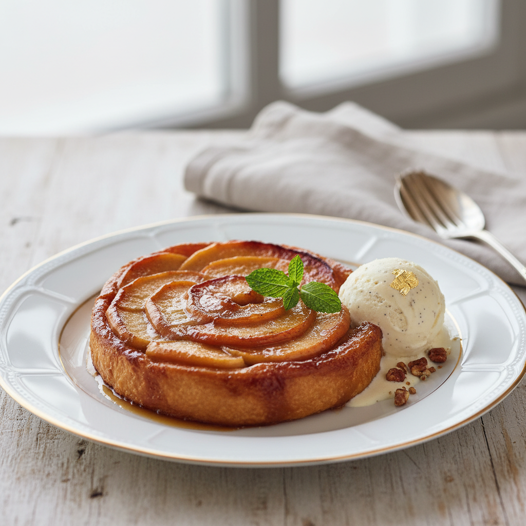 Photo de Recette de tarte tatin aux pommes caramélisées