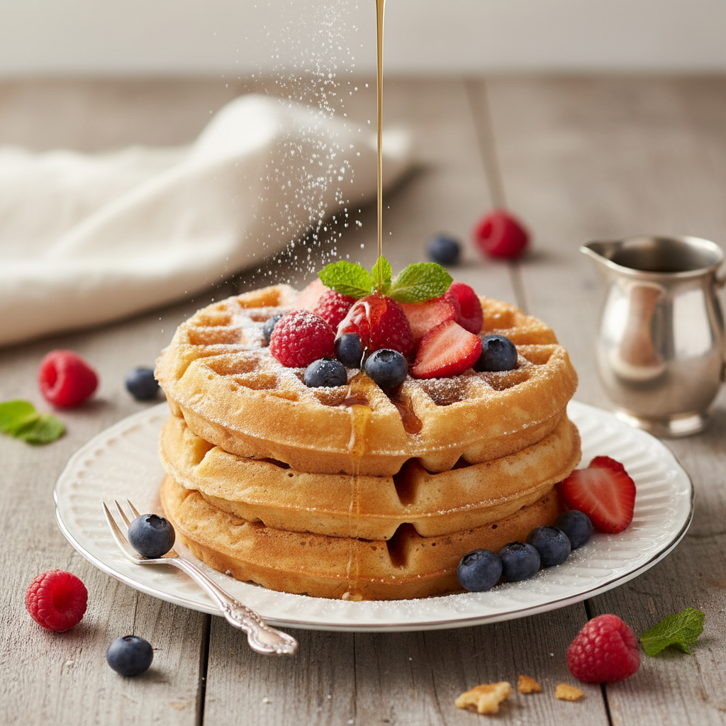 Photo de Recette de gaufres maison inratables et dorées