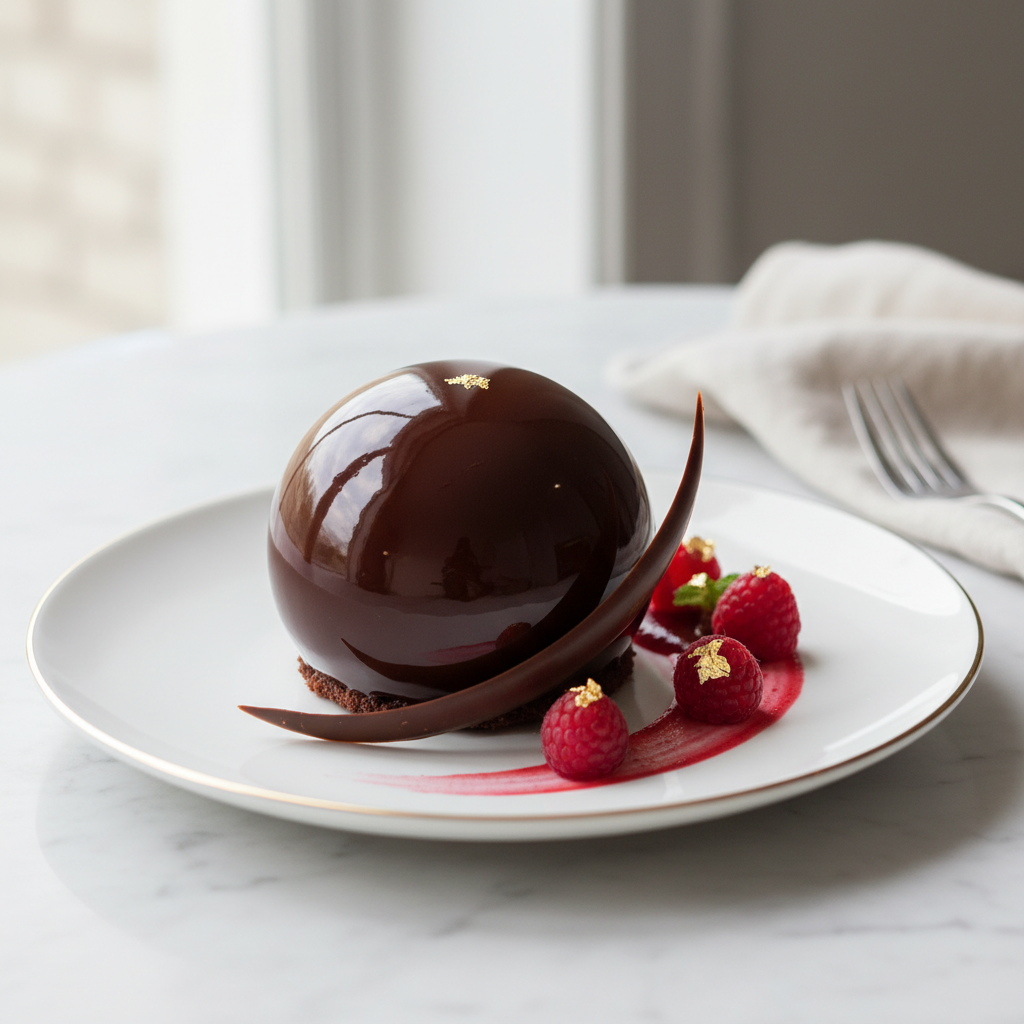 Photo de Recette du glaçage au chocolat miroir brillant et facile
