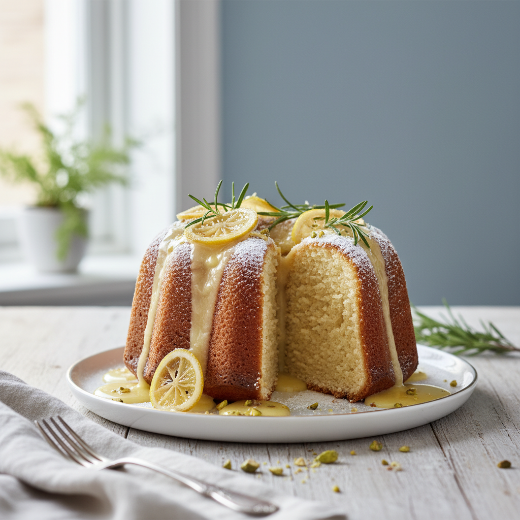 Photo de Recette de cake au citron parfumé et très aérien