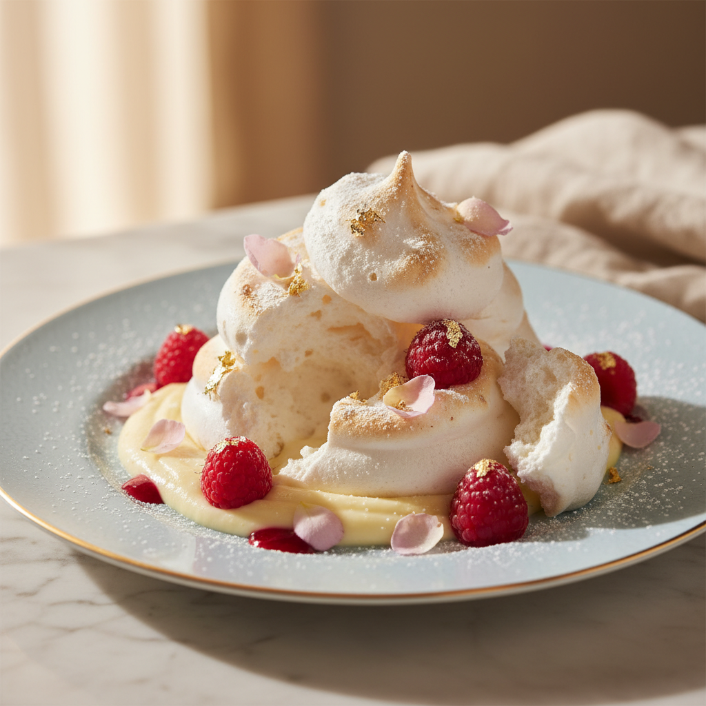 Photo de Recette de meringue française croquante et fondante