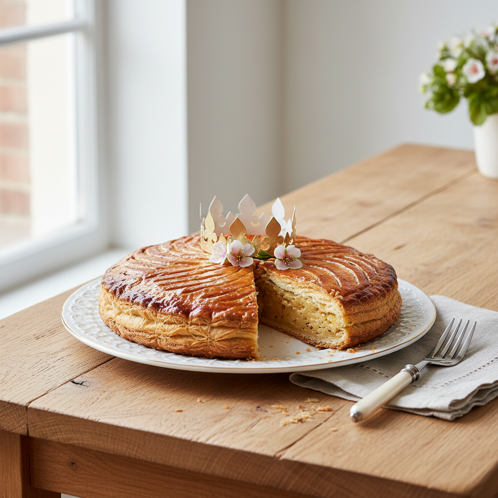 Photo de Recette de galette des rois express et croustillante