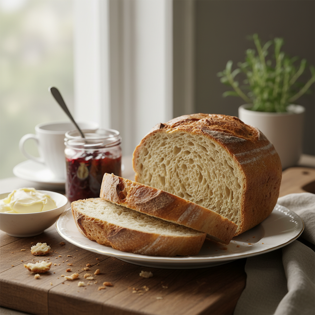 Photo de Recette du pain maison croustillant et inratable