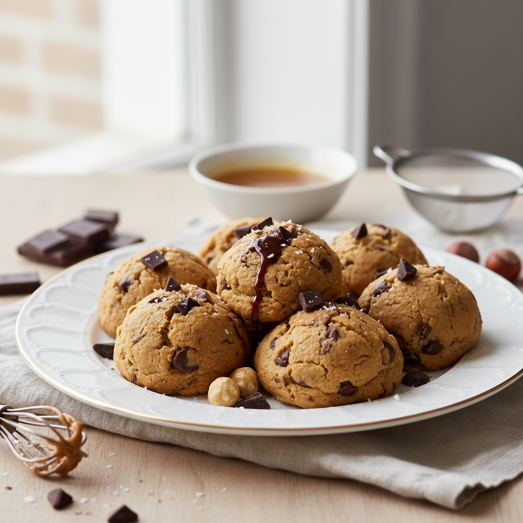 Photo de Recette de pâte à cookies traditionnelle au beurre noisette