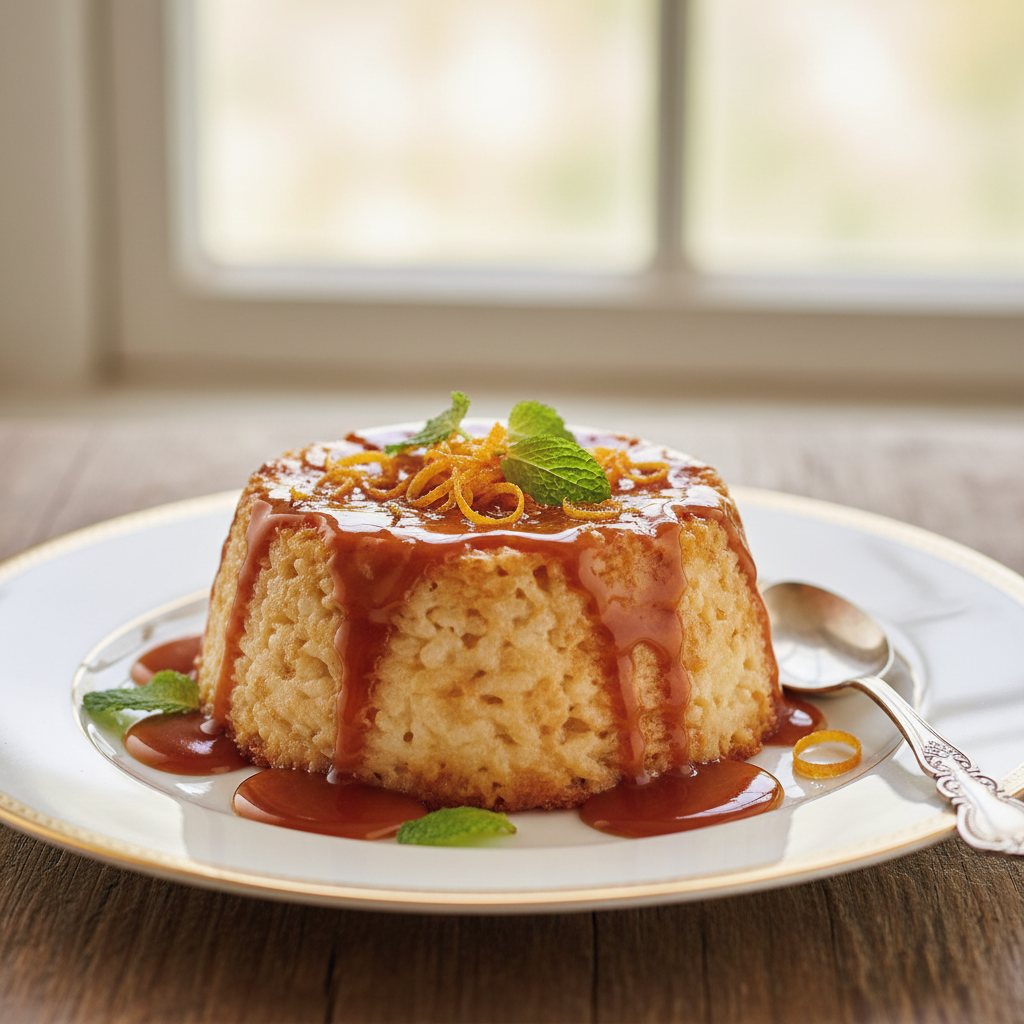 Photo de Recette de gâteau de riz crémeux au caramel de mon enfance