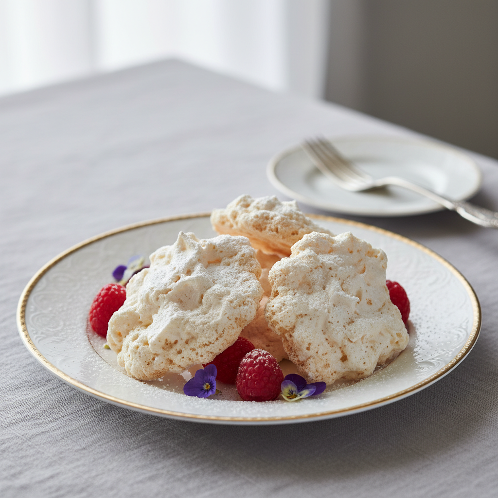 Photo de Recette des meringues françaises croquantes et légères