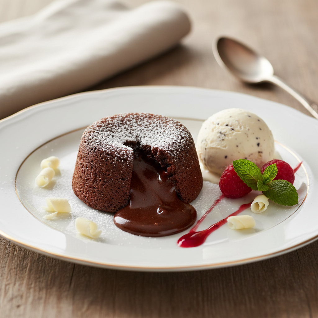 Photo de Recette du fondant au chocolat traditionnel inratable