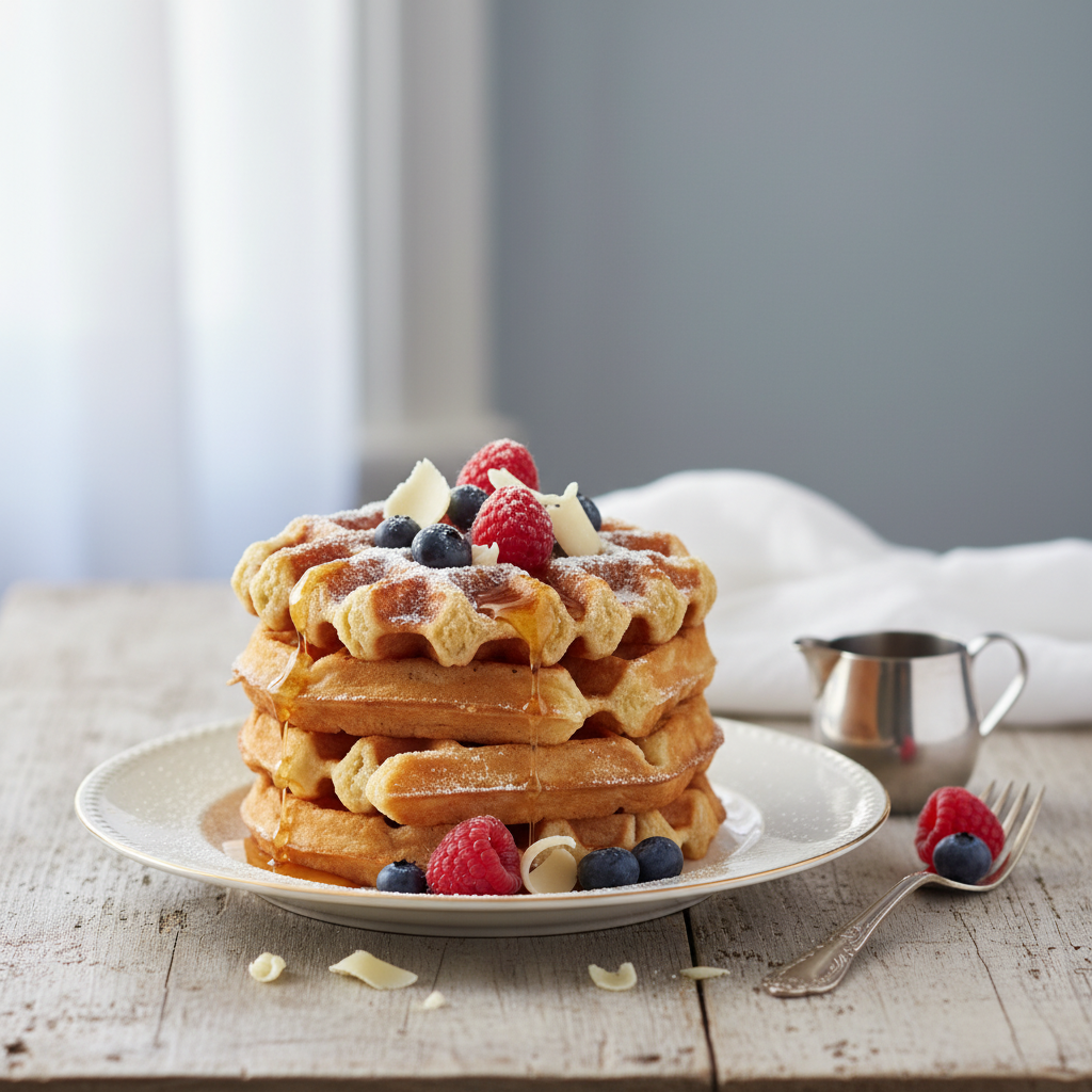 Photo de Recette des gaufres croustillantes et légères de tradition
