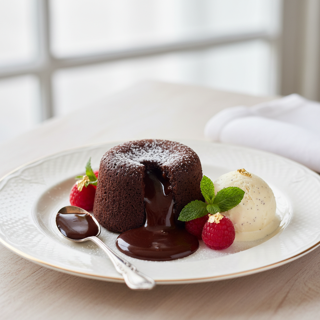 Photo de Recette du mi-cuit au chocolat au cœur intensément coulant