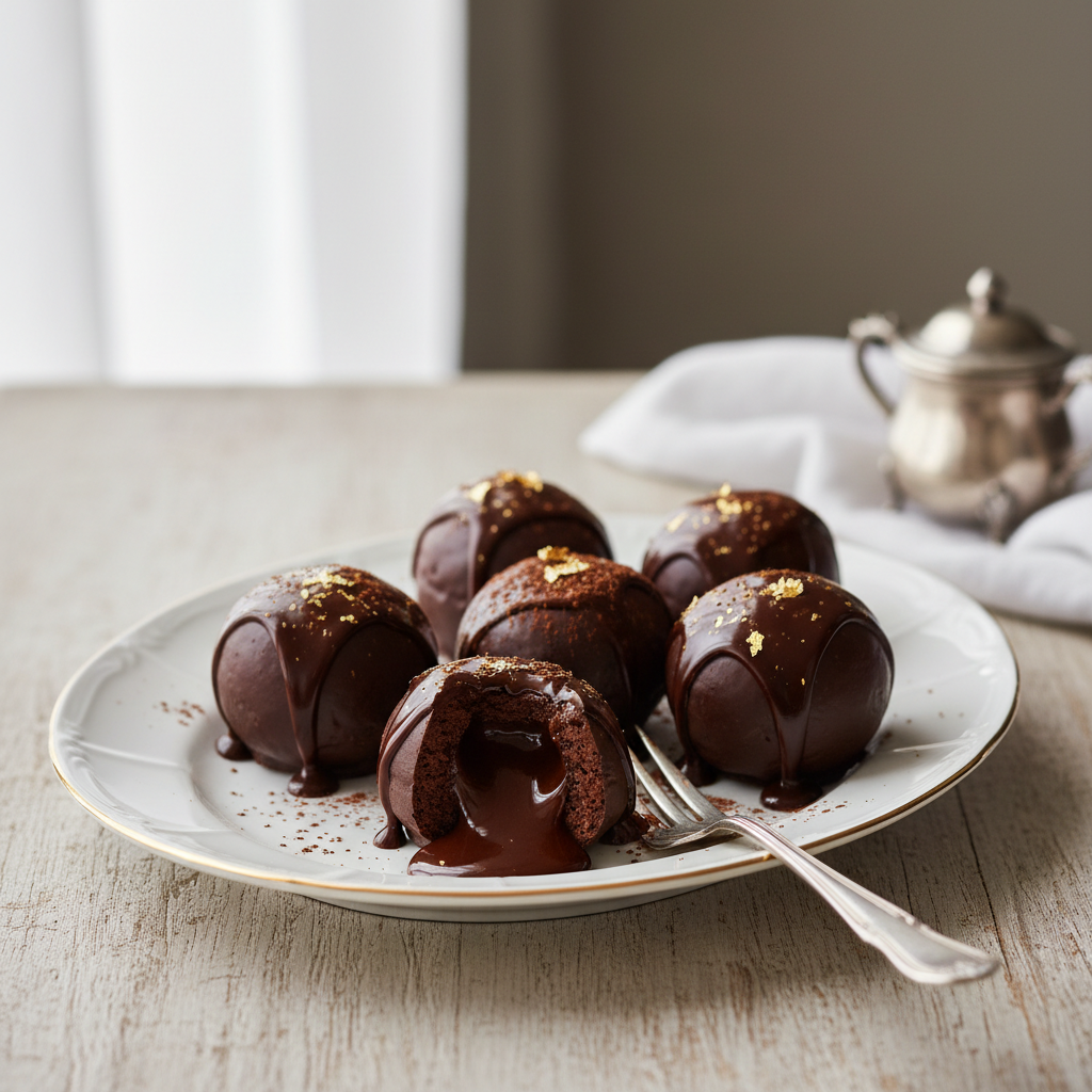 Photo de Recette de cake pop au chocolat et cœur fondant