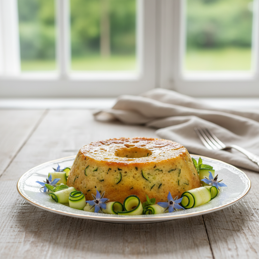 Photo de Recette du flan aux courgettes fondant et parfumé