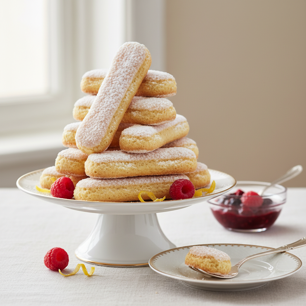 Photo de Recette des biscuits à la cuillère légers et aériens