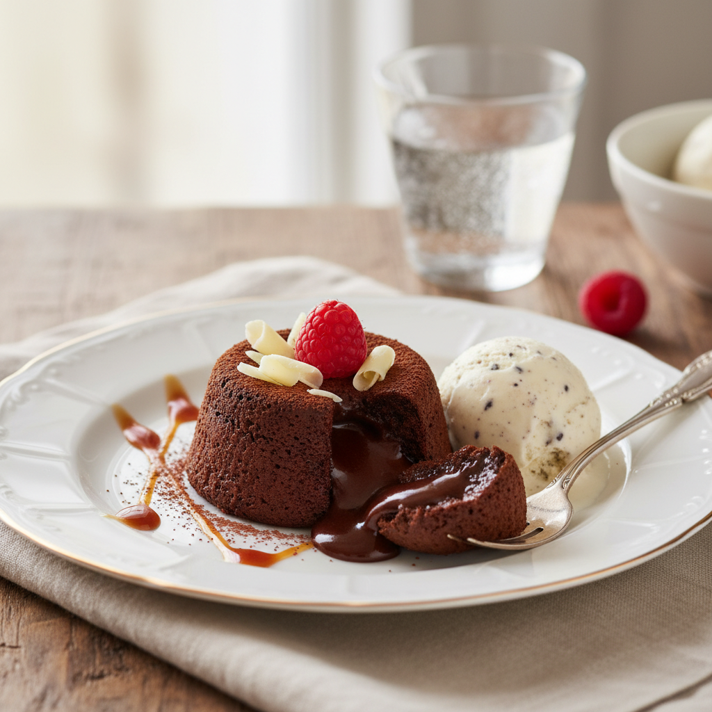 Photo de Recette du fondant au chocolat gourmand de Cyril Lignac