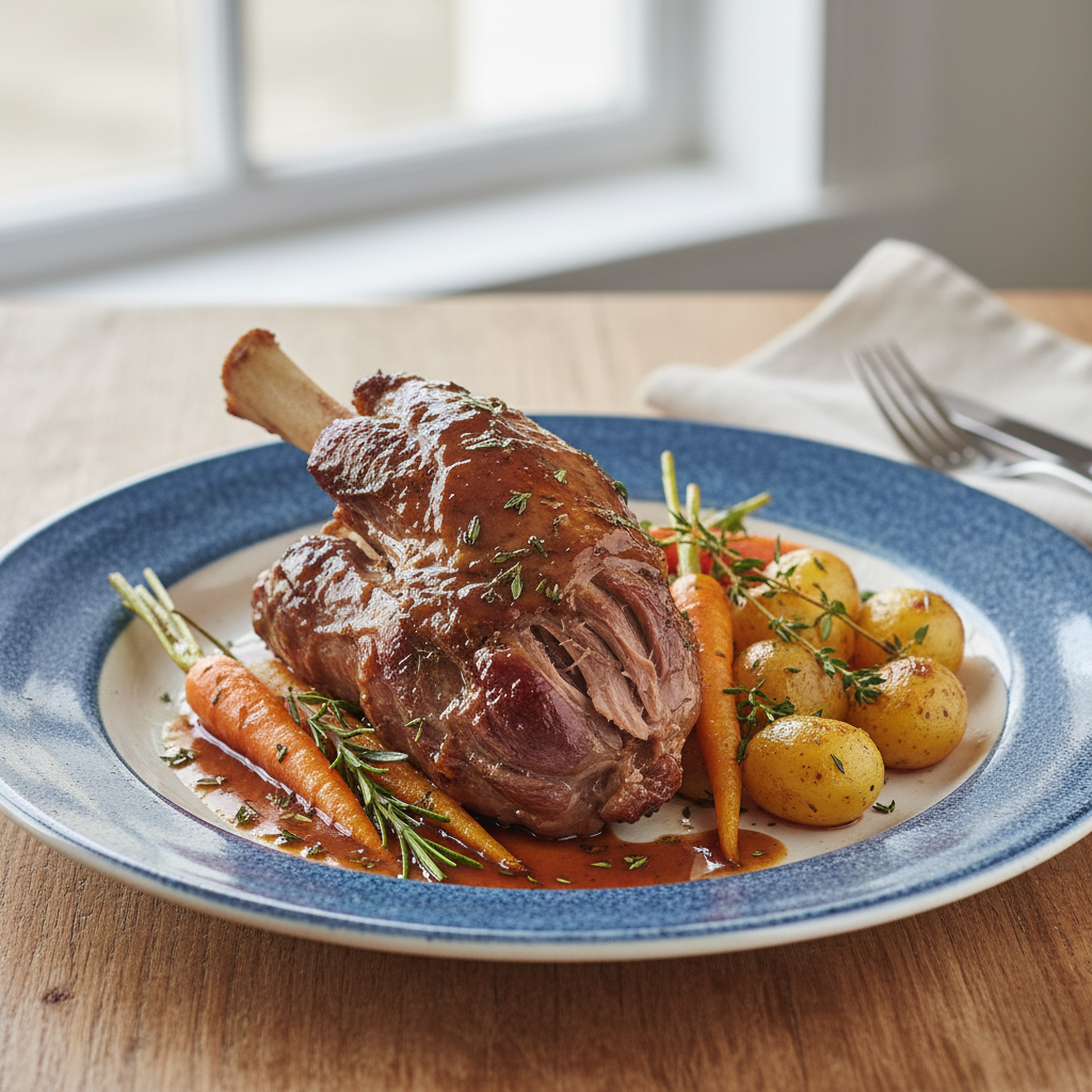 Photo de Recette de souris d'agneau confite façon grand chef