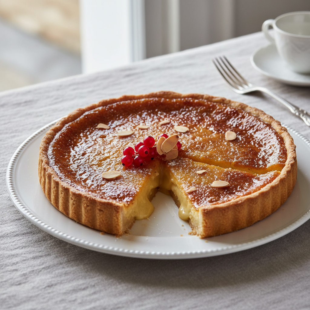 Photo de Recette de la tarte au sucre du Nord fondante et dorée