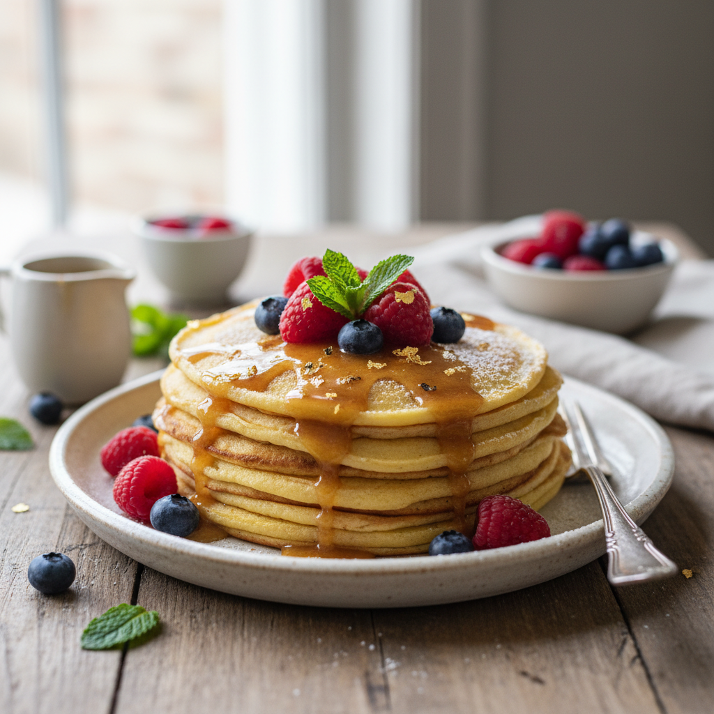 Photo de Recette de crêpes moelleuses et gourmandes au beurre noisette