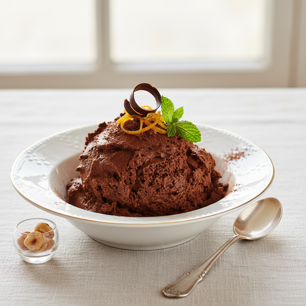 Photo de Recette de mousse au chocolat à l'ancienne façon bistrot