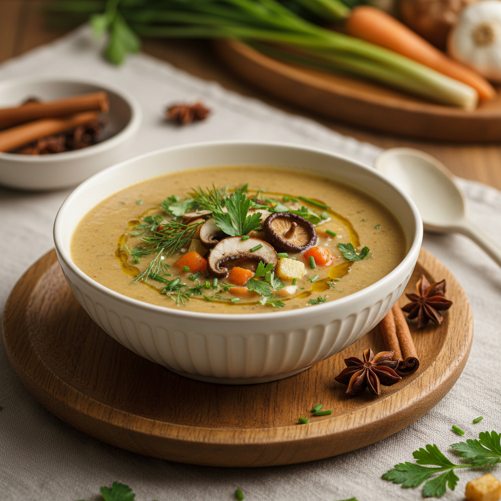 Photo de Recette de bouillon de légumes maison parfumé et naturel