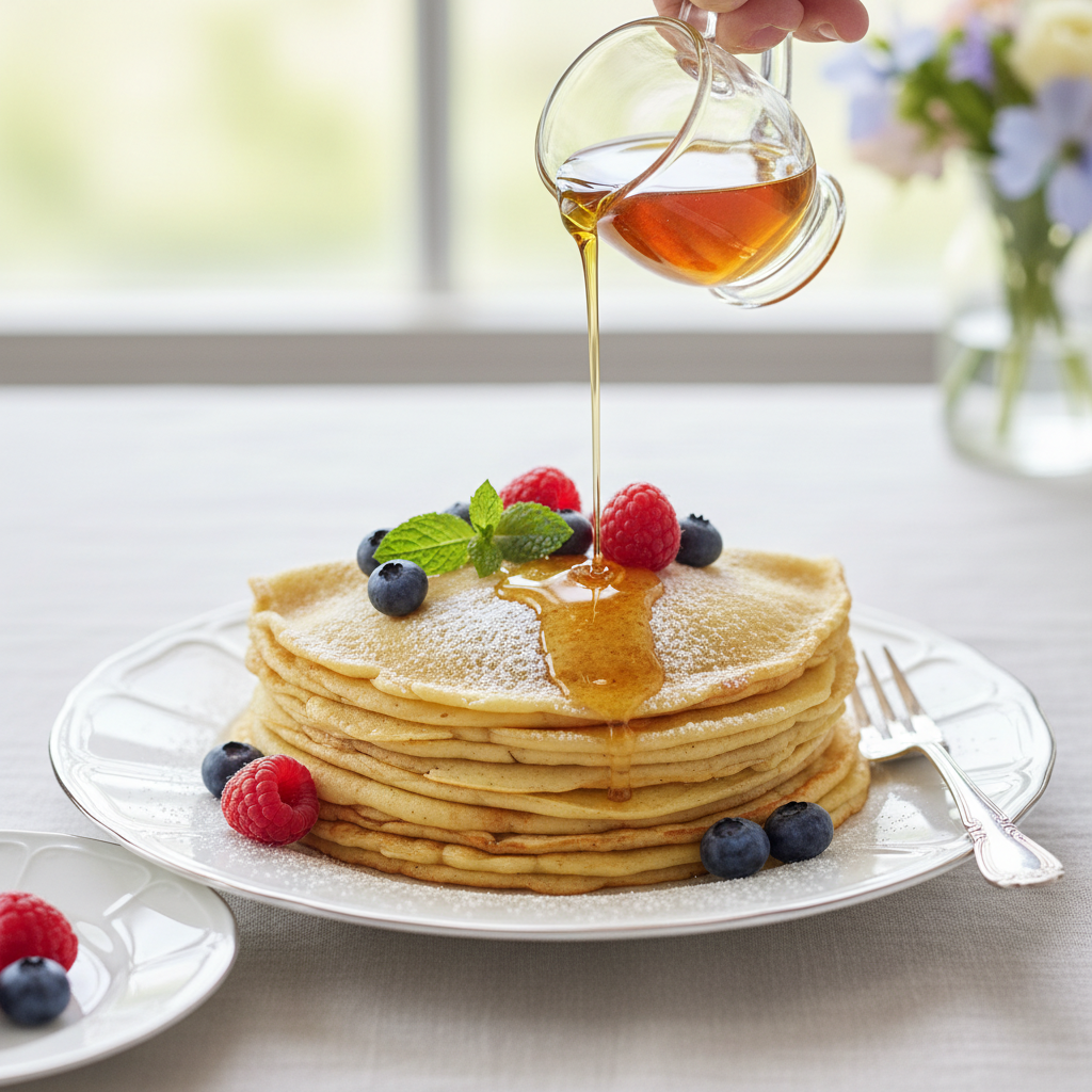 Photo de Recette de pâte à crêpes moelleuse et inratable