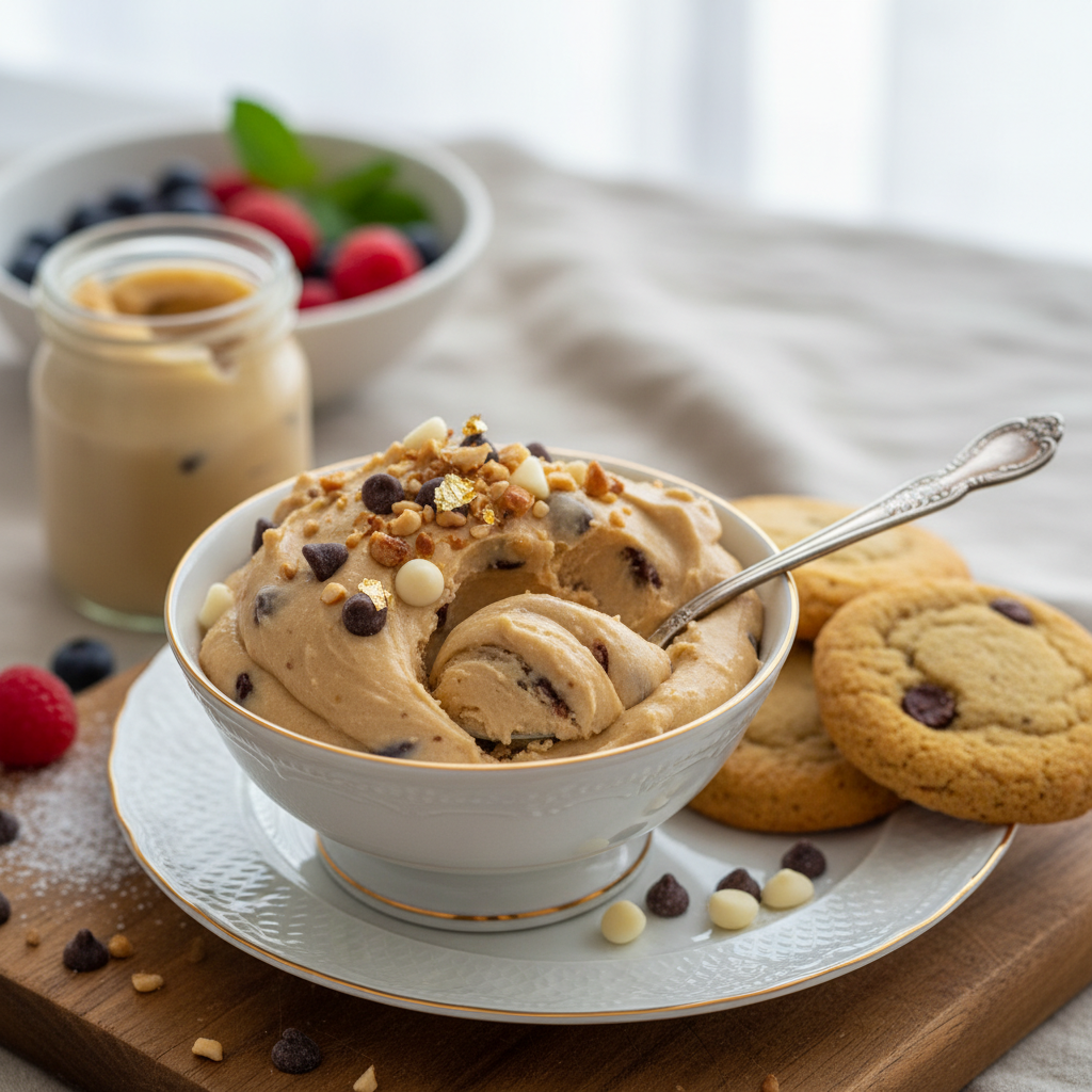 Photo de Recette de pâte à cookie crue onctueuse et sécurisée