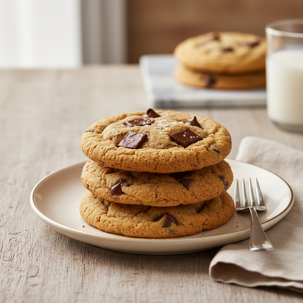 Photo de Recette des cookies parfaits aux grosses pépites de chocolat