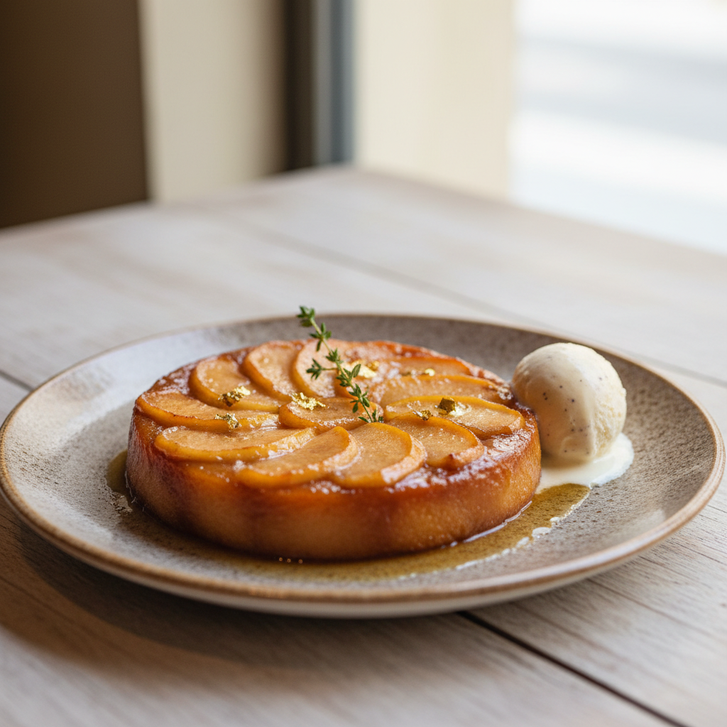 Photo de Recette de la tarte tatin aux pommes fondantes et caramélisées