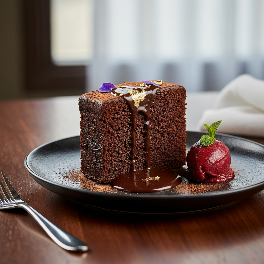 Photo de Recette de space cake au chocolat intense et moelleux