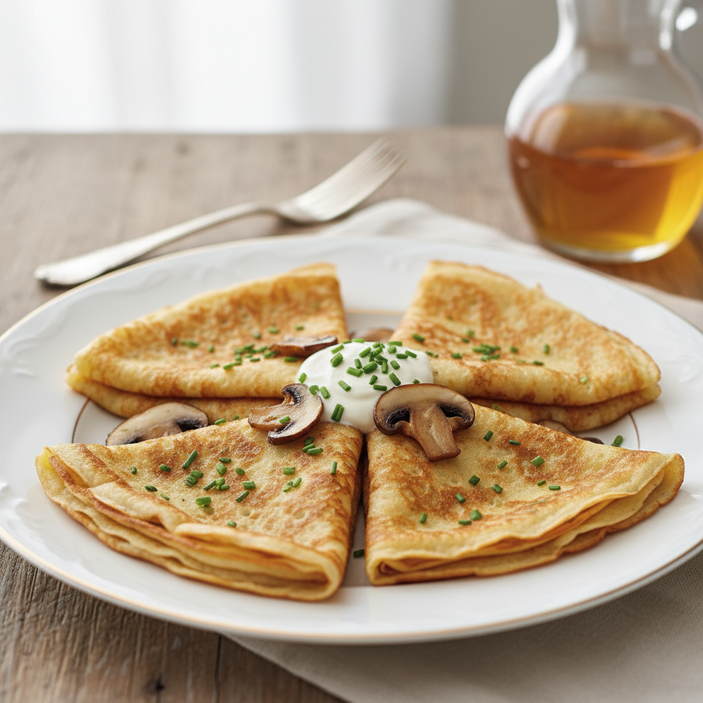 Photo de Recette des crêpes salées à la texture parfaite