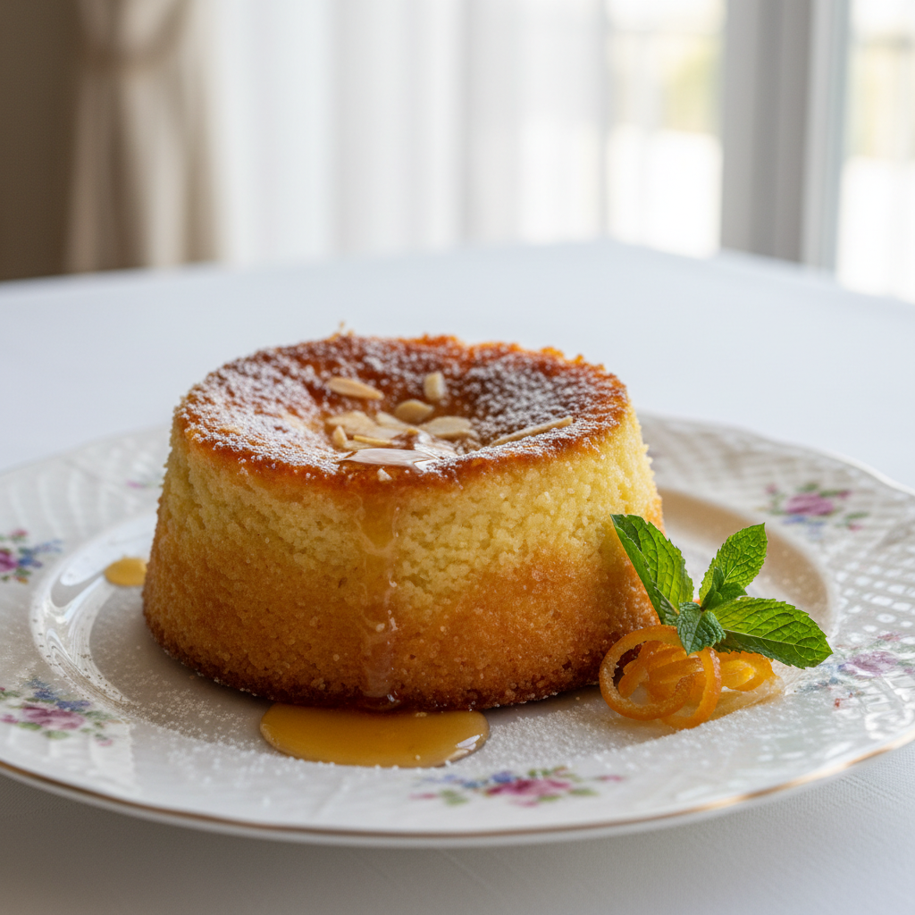 Photo de Recette de gâteau de semoule onctueux de nos grands-mères