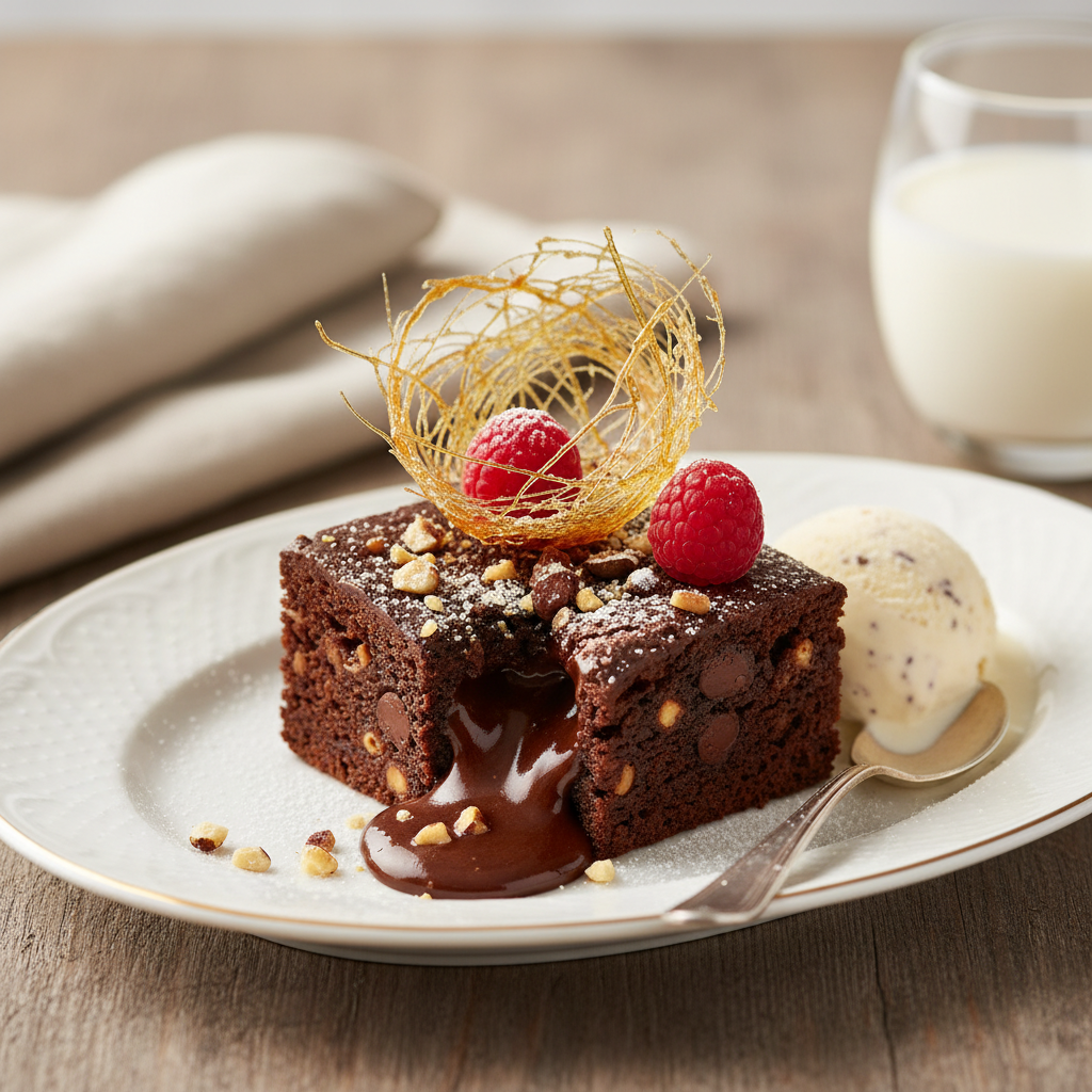 Photo de Recette du brookie fondant au chocolat et pépites