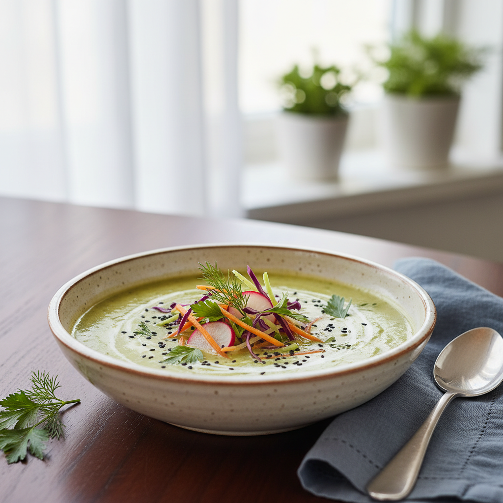 Photo de Recette de soupe au chou détox aux légumes croquants
